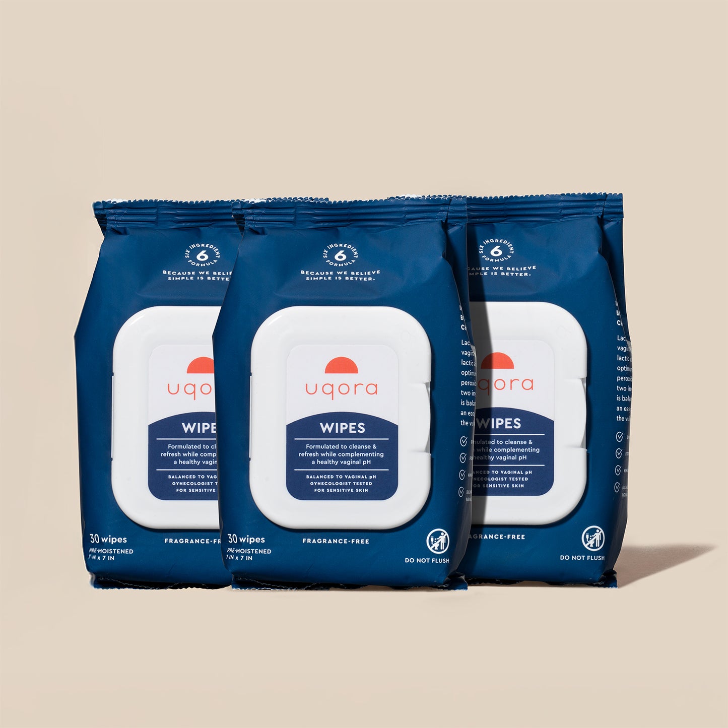 3 pack of Uqora wipes