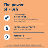 Flush Pink Lemonade Unflavored key ingredients, d-mannose, potassium citrate, vitamin c.