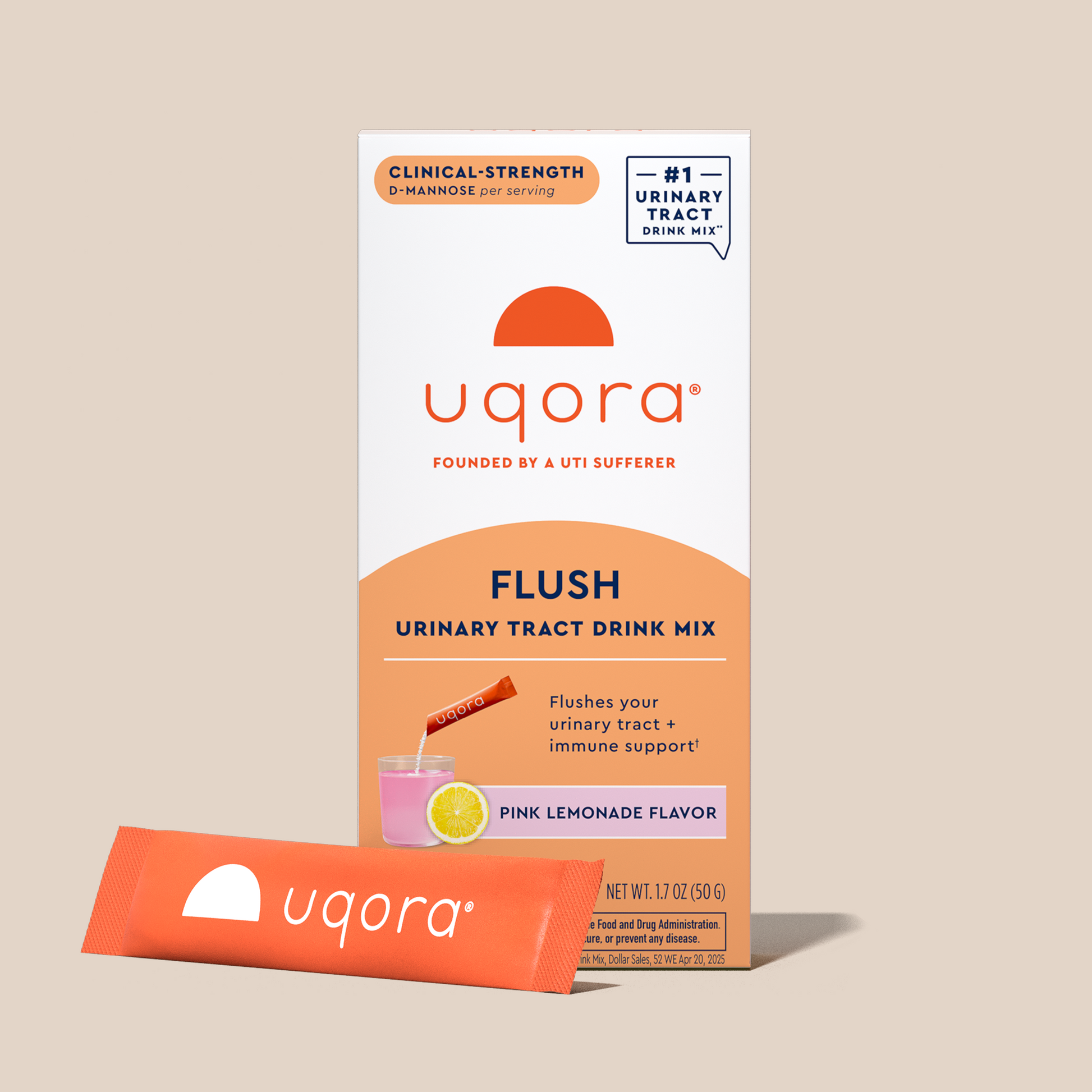 Uqora Flush Pink Lemonade Flavor