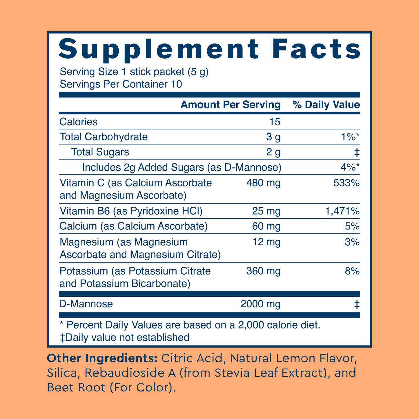 Uqora Pink Lemonade Supplement Facts