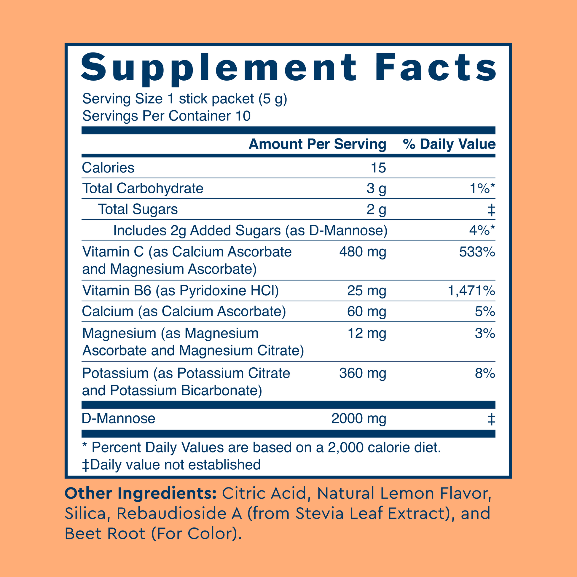 Uqora Pink Lemonade Supplement Facts