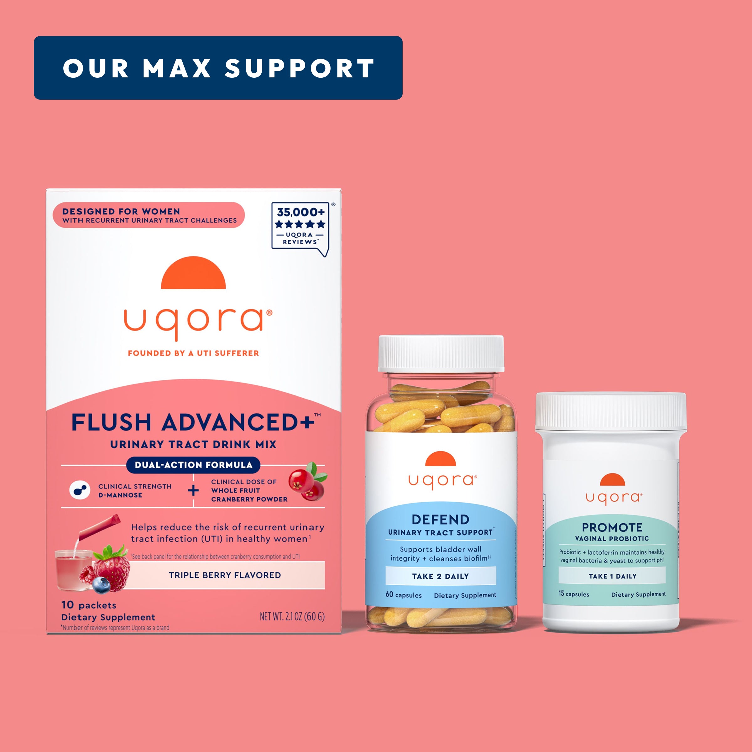 Flush Advanced+ Regimen: Support Bundle | Uqora