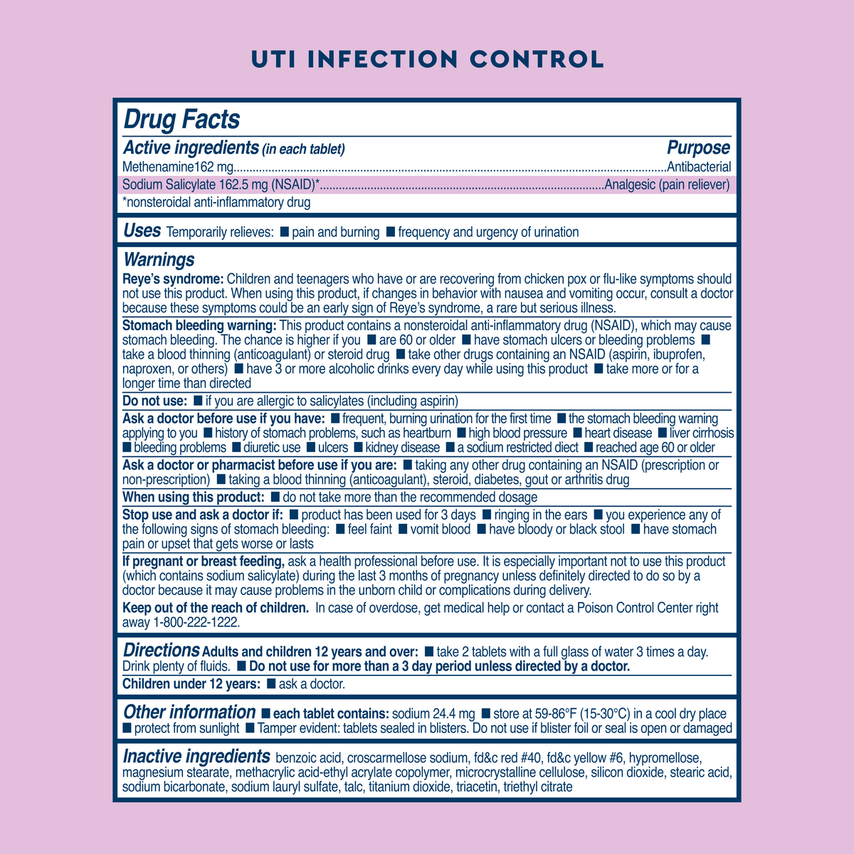 Health Track Rx Uti Wht UTI Emergency Kit: Test Strips & Fast Pain Relief | Uqora