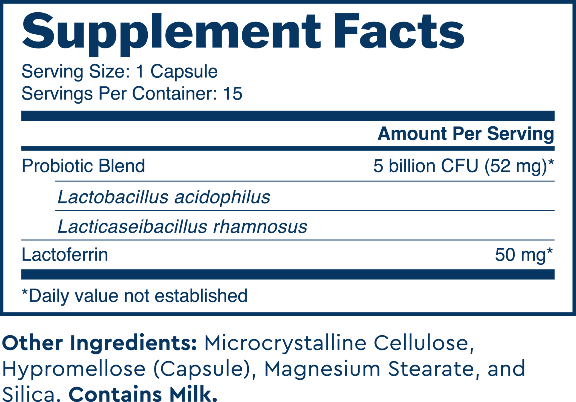 See supplement facts