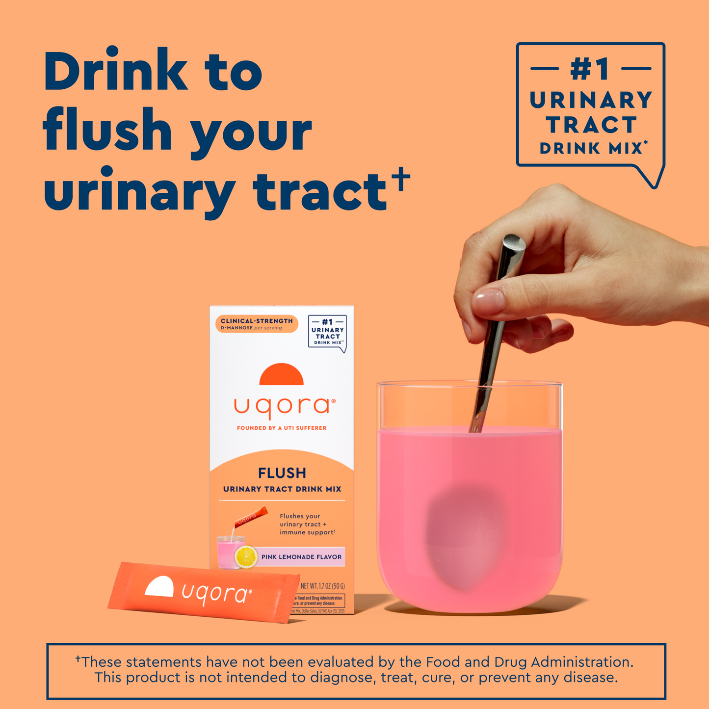 Uqora Pink Lemonade Flush Drink Mix