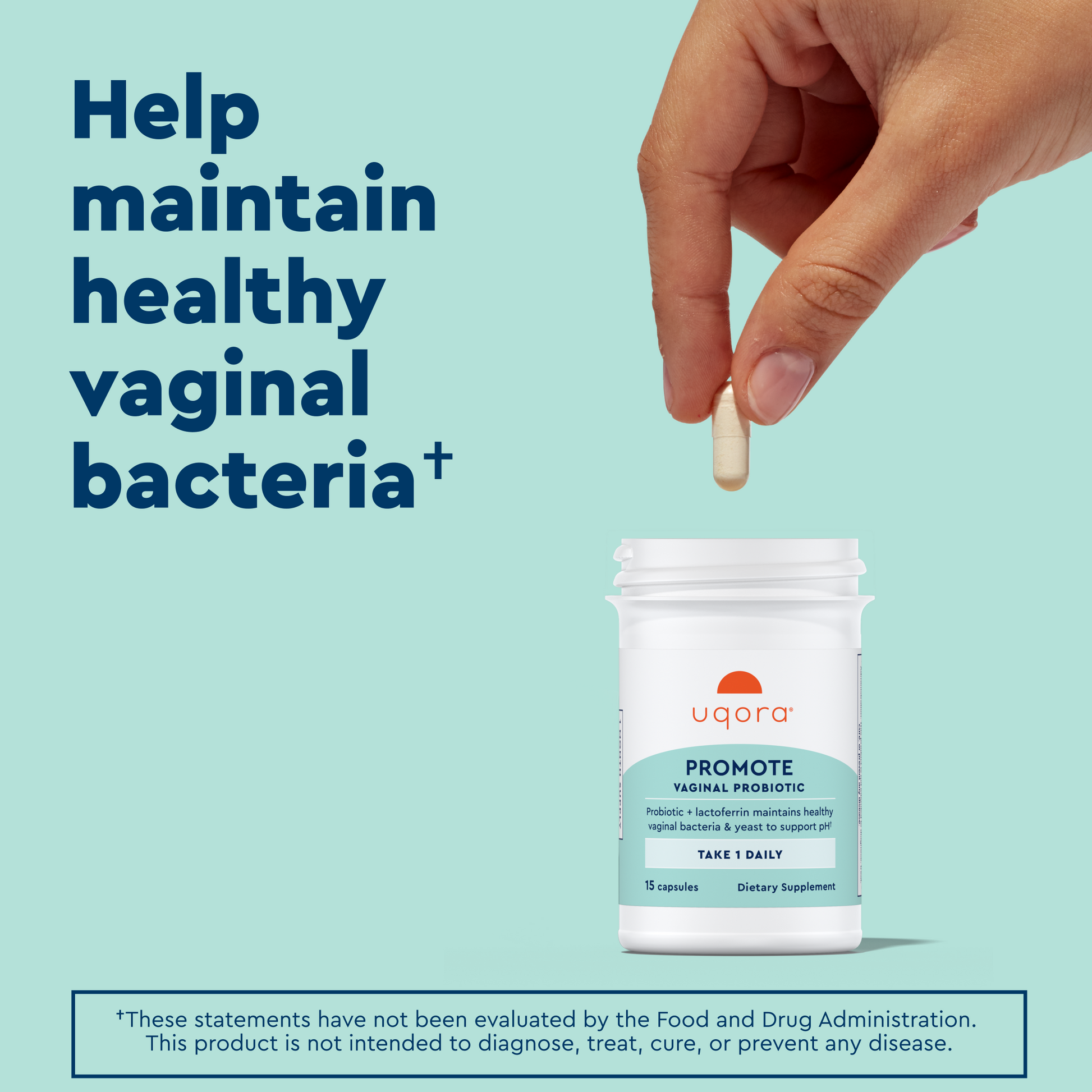 Uqora Promote vaginal probiotic - Pink Lemonade, Unflavored
