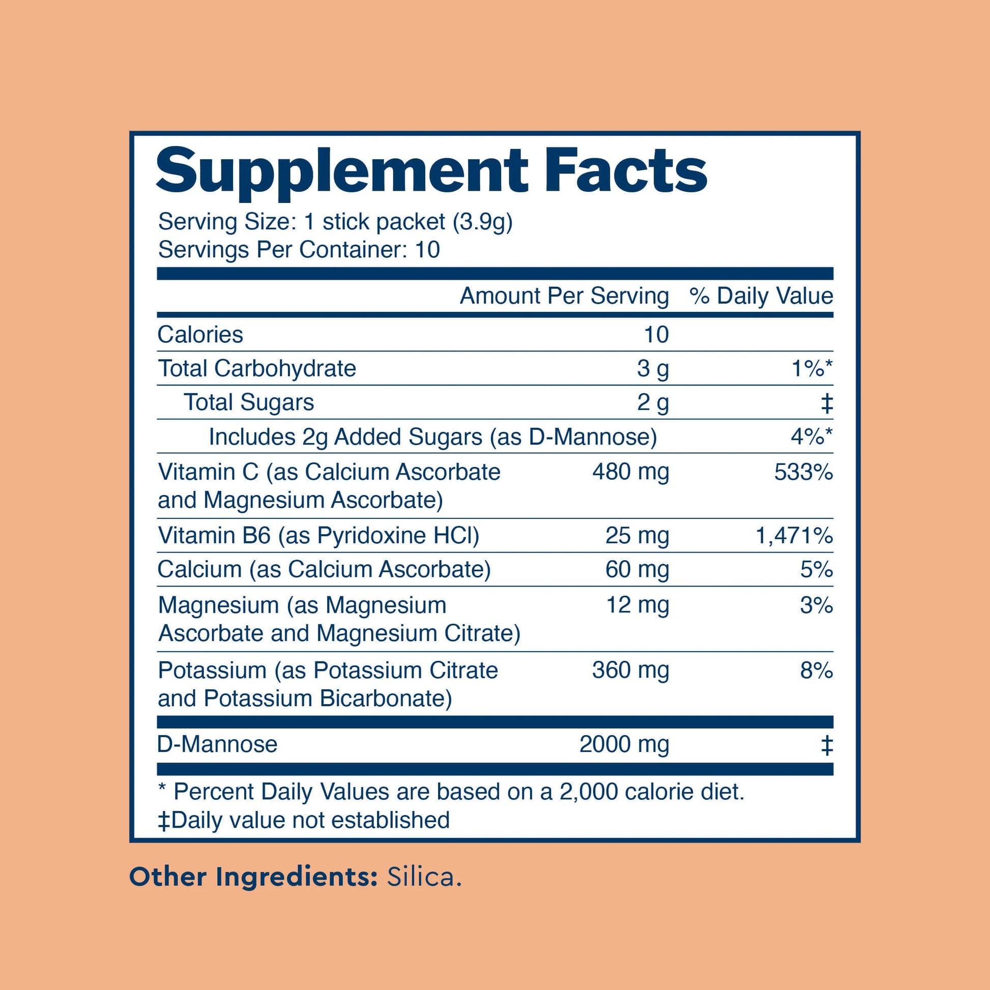 Uqora Unflavored Flush drink mix Supplement Facts