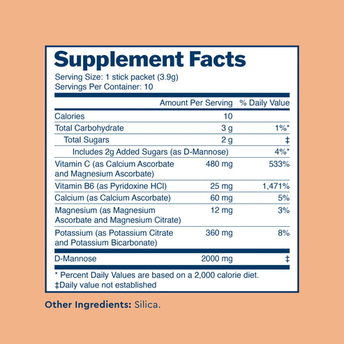 Uqora Unflavored Flush drink mix Supplement Facts