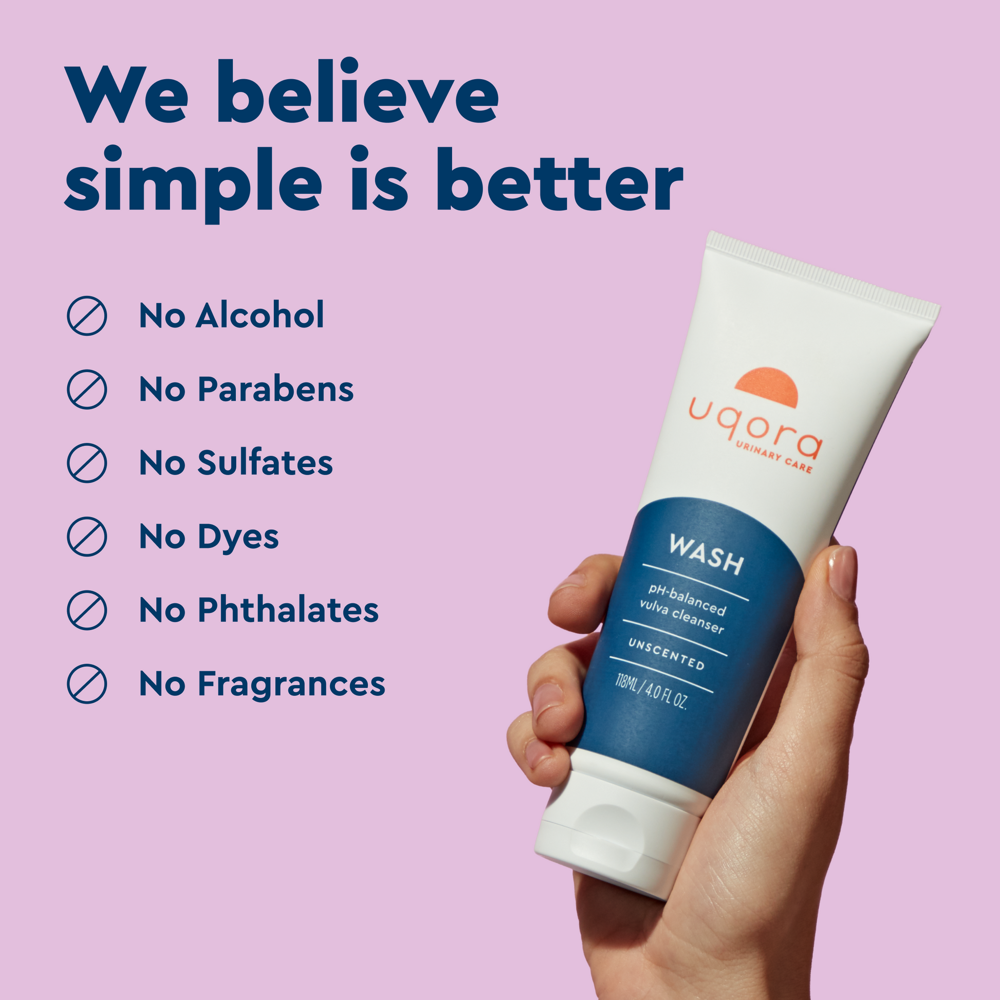 Uqora wash simple ingredients