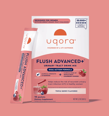 Uqora Flush Advanced Plus bottle