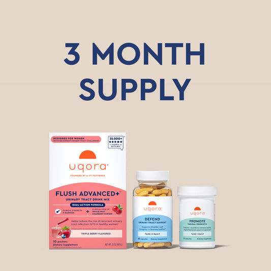 3 Month Supply Uqora Flush Advanced+ Regimen 