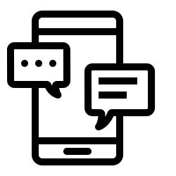 image of texts on phone
